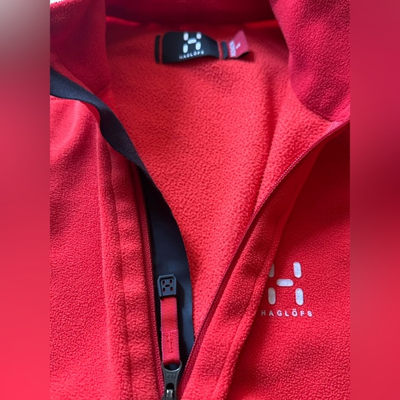 Haglöfs Scandinavian full-zip fiery red fleece - Picture 10 of 12